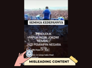 [HOAKS atau FAKTA] : Ribuan Rakyat Papua Gelar Aksi Memohon agar Jokowi kembali Menjadi Presiden