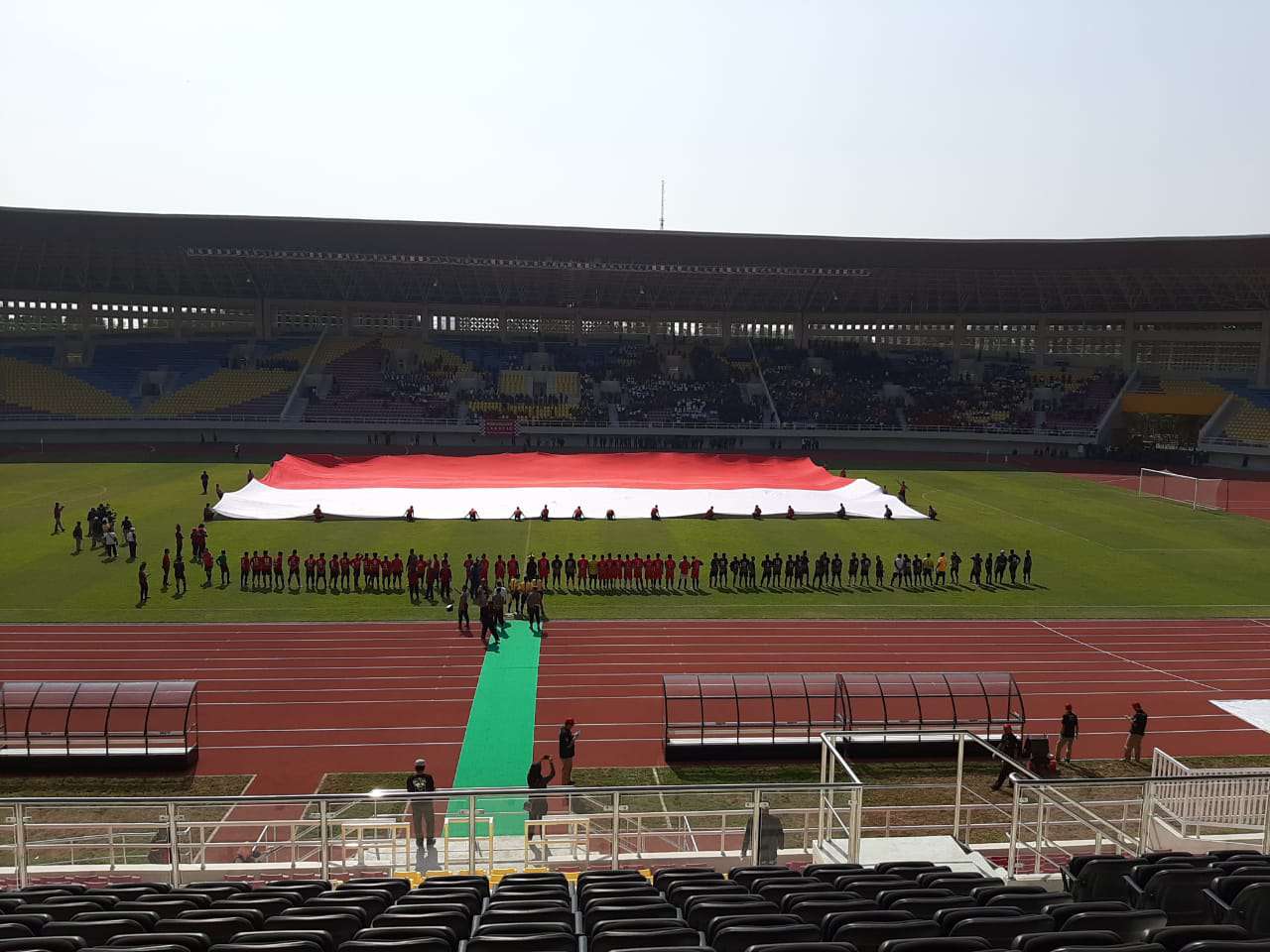 Stadion Manahan Solo, Jawa Tengah menjadi salah satu venue untuk ikut serta dalam proses bidding Piala Dunia U-20 pada 2021, Selasa (17/9). (MP/Ismail)