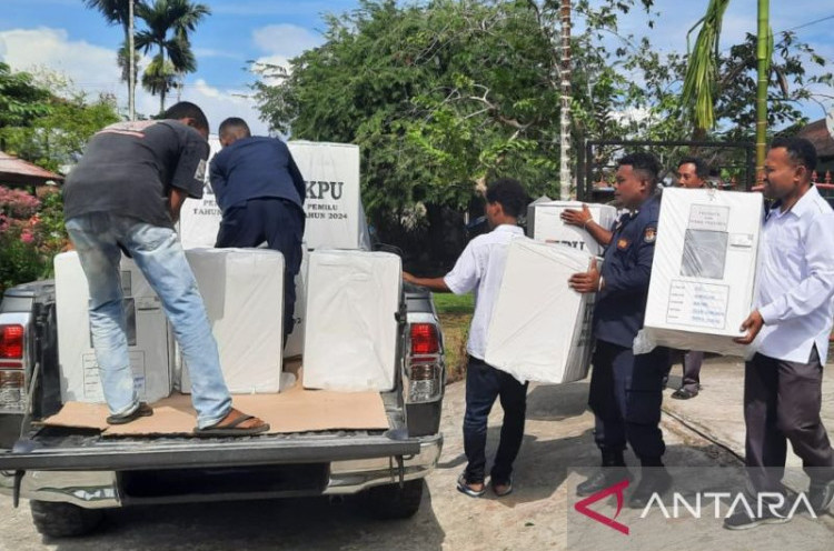 KPU Klaim Distribusi Logistik Pemilu ke Seluruh Indonesia Capai 99 Persen