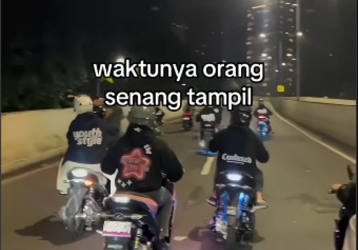 Viral! Pemotor Ubah JLNT Casablanca Jadi Arena Pamer Modifikasi Berakhir di Kantor Polisi