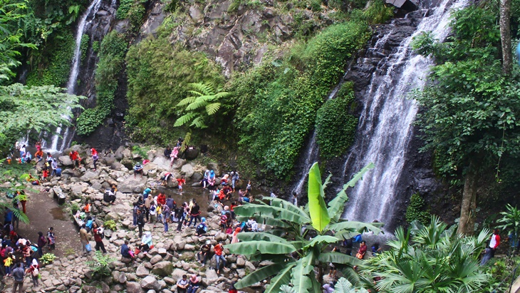 Musim Liburan, Ribuan Wisatawan Padati Gunung Galunggung