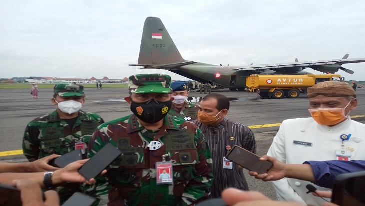 Danlanud Adi Soemarmo Kolonel Nav I Nyoman Suadnyana, Kamis (21/1). (MP/Ismail)