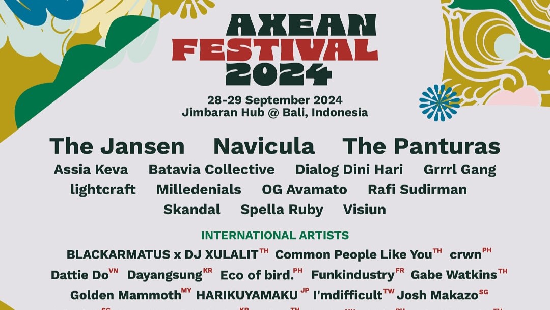 3 Band Asal Taiwan Ikut Tampil di Festival AXEAN 2024