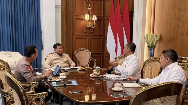 Prabowo Panggil Kapolri ke Istana, Tanya Kondisi Keamanan di Dalam Negeri