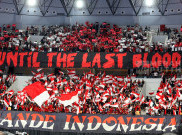 Aksi Supporter Timnas Futsal Indonesia Merahkan Laga Final AFC Futsal ASIAN Cup 2026 di Jakarta
