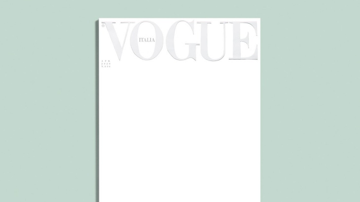 Pertama dalam Sejarah, Vogue Italia Edisi April 2020 Hanya Diisi dengan Cover Putih