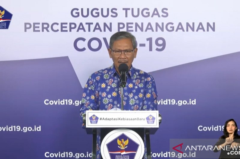 Juru Bicara Pemerintah untuk Penanganan COVID-19 Achmad Yurianto. (ANTARA/Muhammad Zulfikar)