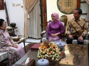 Jokowi dan Iriana Halalbihalal ke Kediaman Megawati di Teuku Umar
