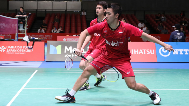 Kevin/Marcus Susul Praveen/Debby ke Perempat Final Jepang Terbuka 2017 