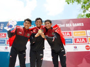 Terry Yudha Kusuma Angkat Piala Balap Sepeda Pertama di Sea Games 2023
