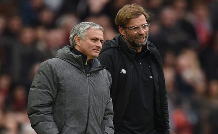 Jose Mourinho bersama Jurgen Klopp
