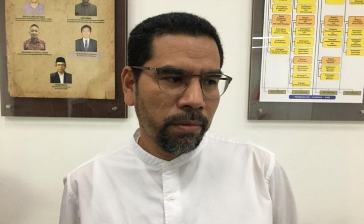 Komisioner Komnas HAM Amiruddin minta semua pihak tahan diri dalam aksi demonstrasi