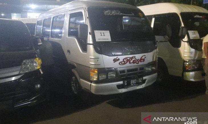 Polda Metro Jaya Amankan 115 Kendaraan Angkut Pemudik