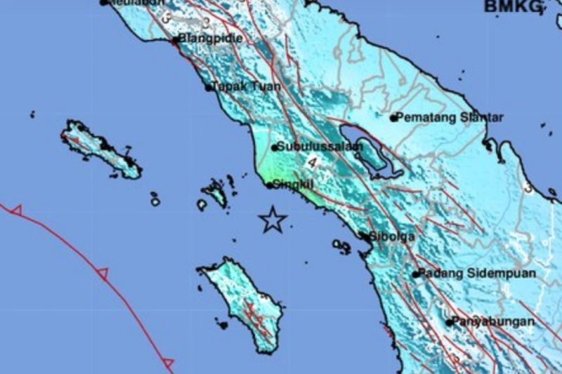 Gempa Magnitudo 6,2 Landa Aceh Singkil