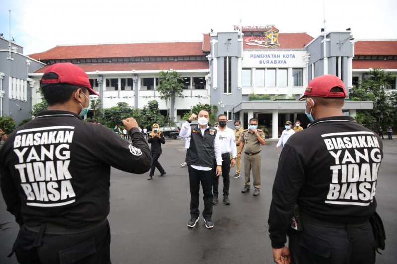 Surabaya Lakukan Lockdown RT Jika Ada 5 Warga Positif COVID-19
