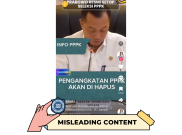 [HOAKS atau FAKTA]: Prabowo Hentikan Pengangkatan Pegawai Kontrak di Pemerintahan