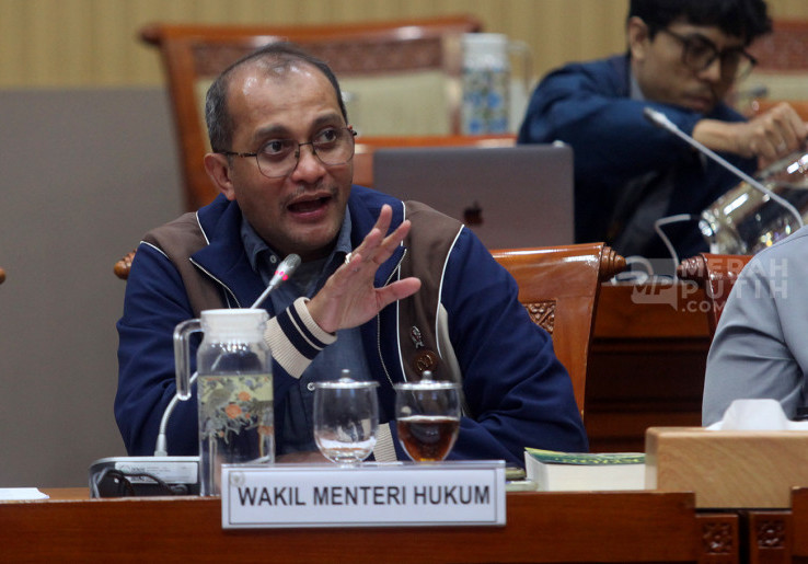 Raker Wamenkum Edward Omar Sharif dengan Komisi III DPR bahas RUU Penyesuaian Pidana