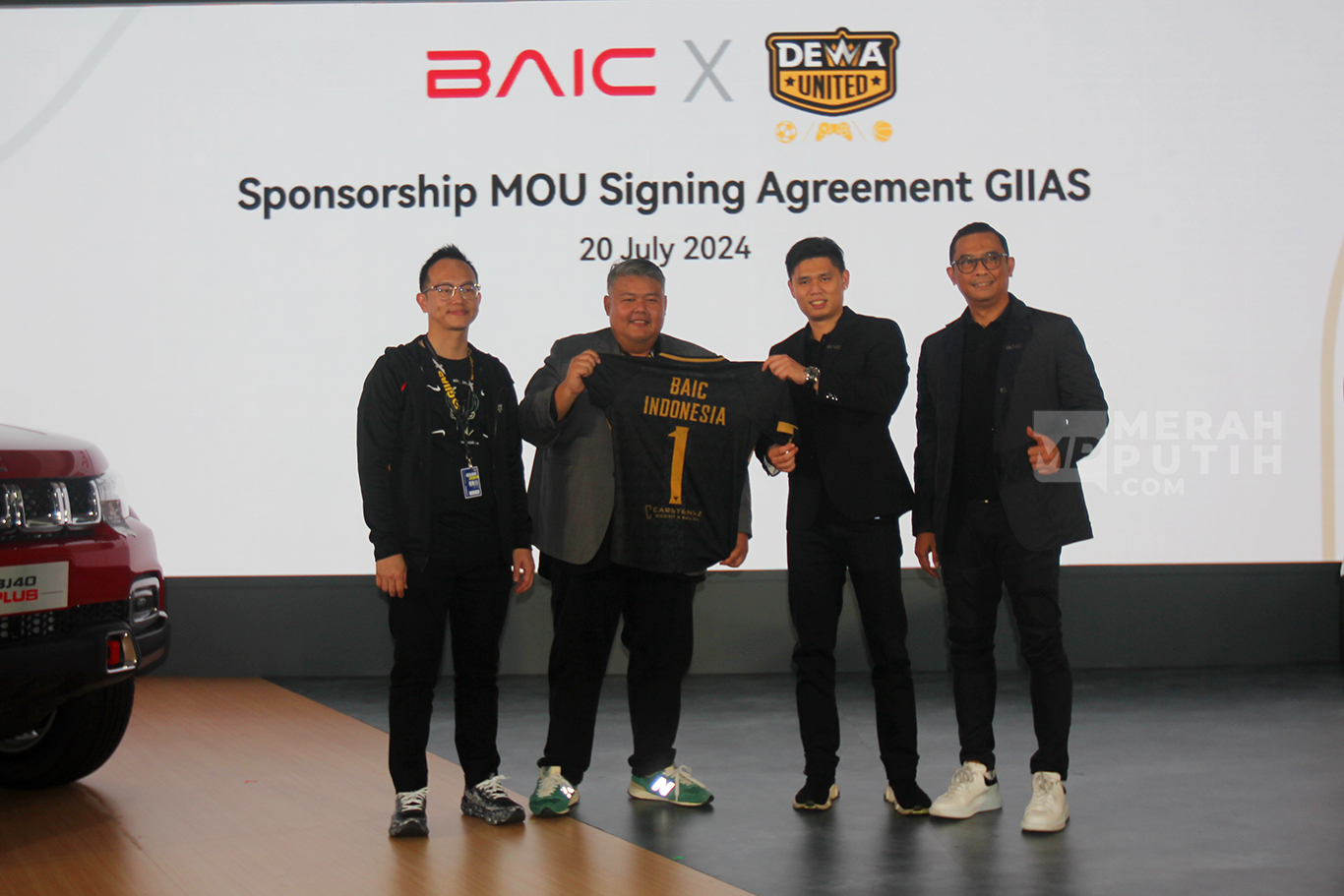 BAIC Indonesia dan Dewa United Resmikan Kerjasama di Ajang Otomotif GIIAS 2024