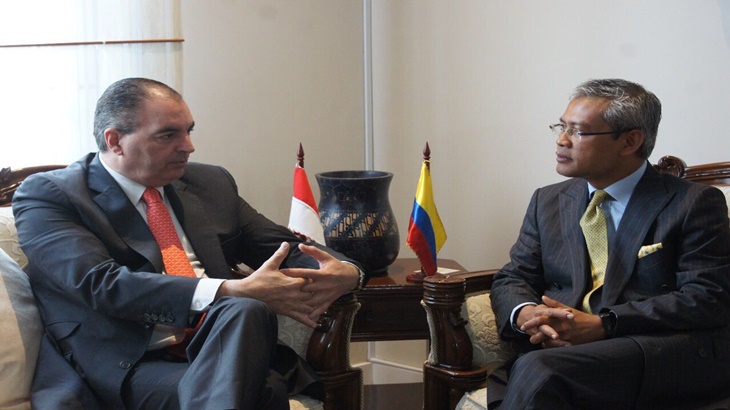 Dubes Kolombia dengan Menlu Kolombia
