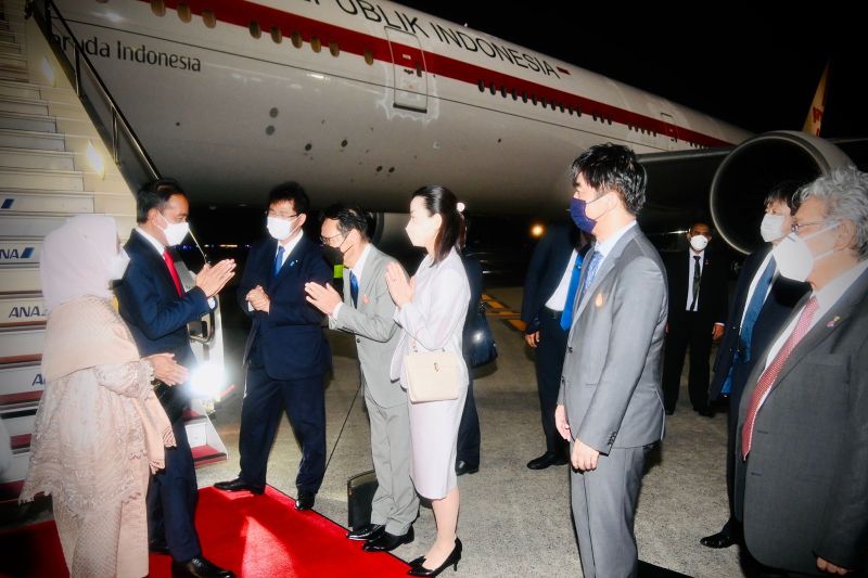 Jokowi Tiba di Tokyo Jepang