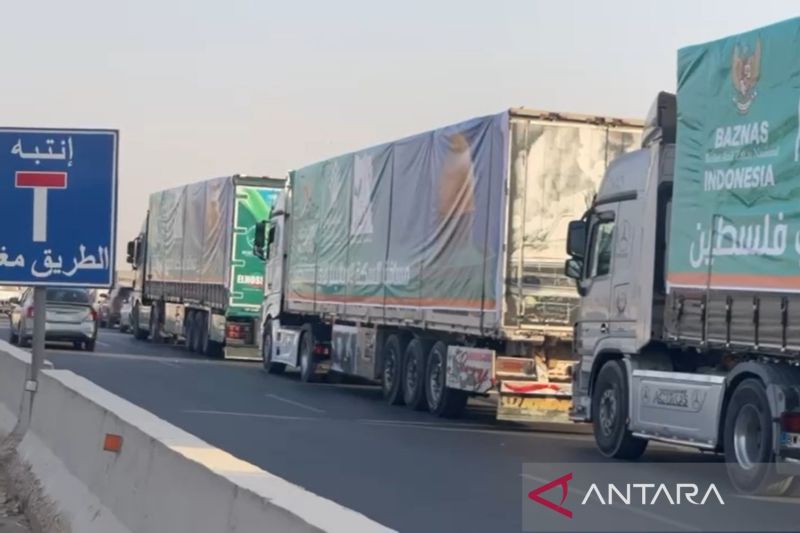 14 Truk Bantuan Indonesia untuk Warga Palestina Berhasil Masuk Gaza