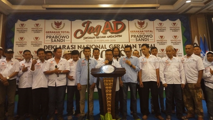 Jagad, Relawan Gatot Nurmantyo Alihkan Dukungan Total untuk Prabowo-Sandi