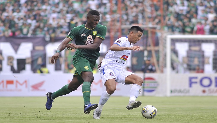 Persebaya v Arema FC di final leg pertama Piala Presiden 2019. Foto: pialapresiden.id