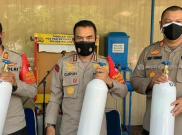  Polsek Kelapa Gading Pinjamkan Tabung Oksigen Gratis Bagi Pasien COVID-19
