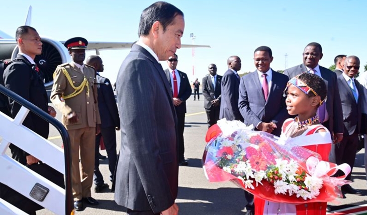 Presiden Jokowi Tiba di Kenya