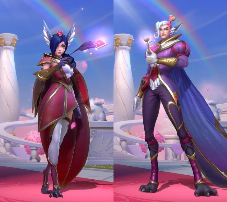 Xayah dan Rakan hadir dengan skin valentine Sweetheart. (Foto: Riot Games)