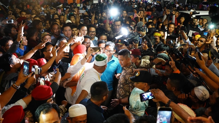 Sandiaga Uno saat berkunjung ke Balikpapan. (BPN)