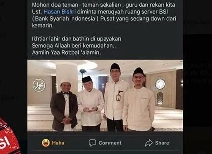 [HOAKS atau FAKTA]: Ruang Server BSI Diruqyah Gegara Server Down