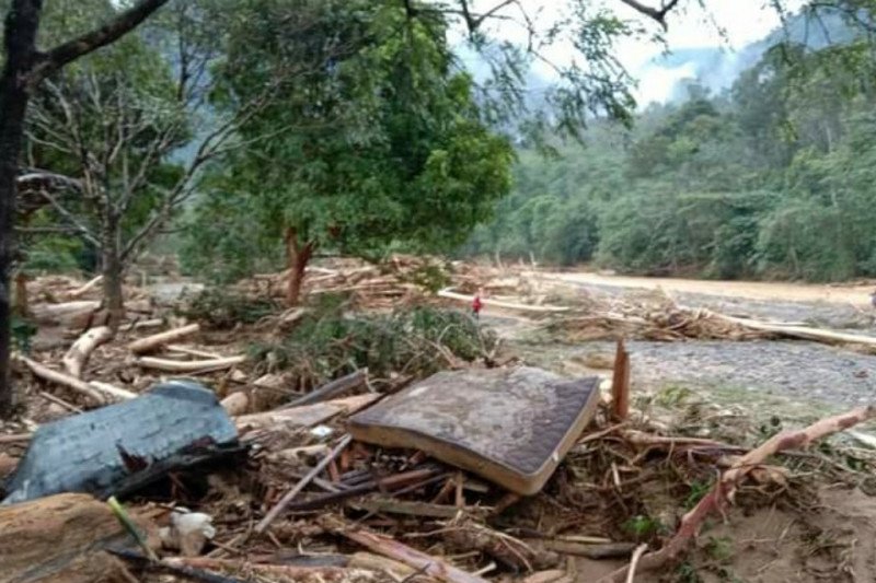 Kerugian Banjir Bandang di Kawasan Wisata Landak River Capai Ratusan Juta