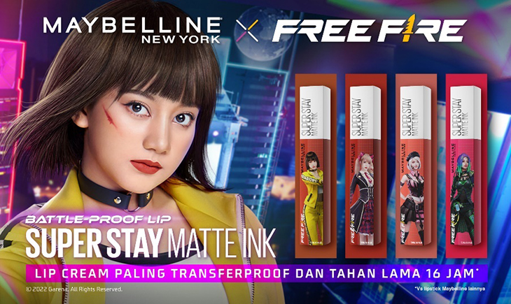 Maybelline Luncurkan Superstay Matte Ink Edisi Free Fire