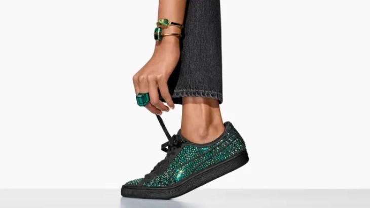 PUMA X Swarovski Lempar Sepatu Berselimut Kristal