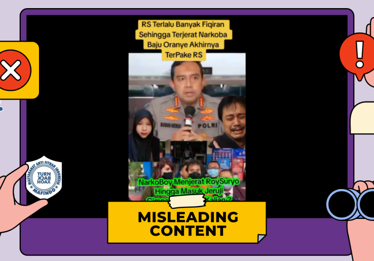 [HOAKS atau FAKTA] : Setelah Kasus Ijazah Jokowi, Roy Suryo Terjerat Narkotika