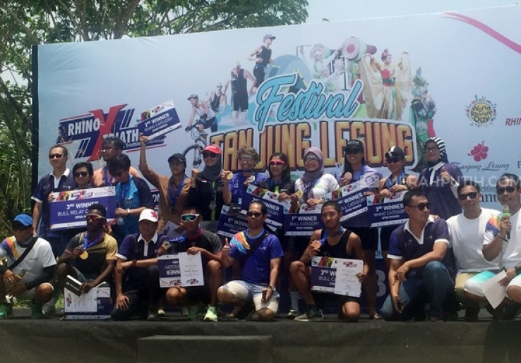Serunya Rhino Cross Triathlon Edisi Ketiga di Tanjung Lesung