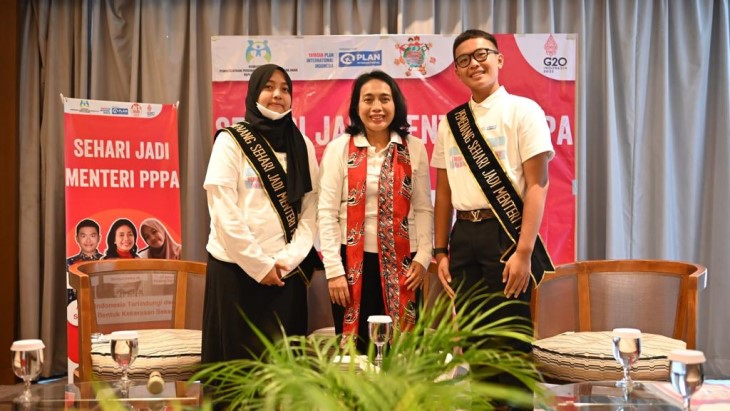 Dua Remaja Ini Jadi Menteri PPPA Selama Sehari