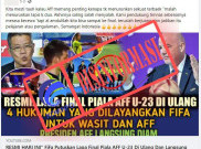 [HOAKS atau FAKTA]: Laga Final Piala AFF U-23 akan Diulang
