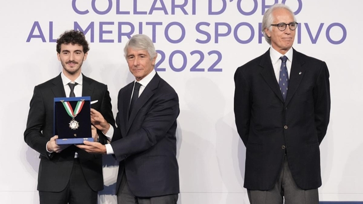 Bagnaia Raih Penghargaan Spesial dari Pemerintah Italia