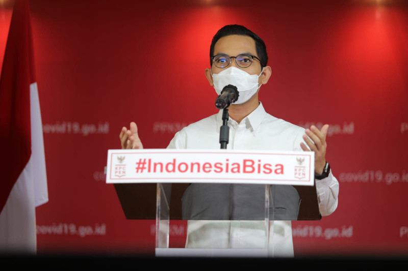Juru Bicara Kementerian Komunikasi dan Informatika (Kominfo) Dedy Permadi. (ANTARA/HO Sekretariat Presiden)