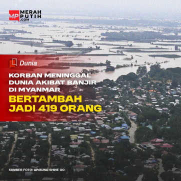 Korban Meninggal Dunia Akibat Banjir di Myanmar Bertambah Jadi 419 Orang