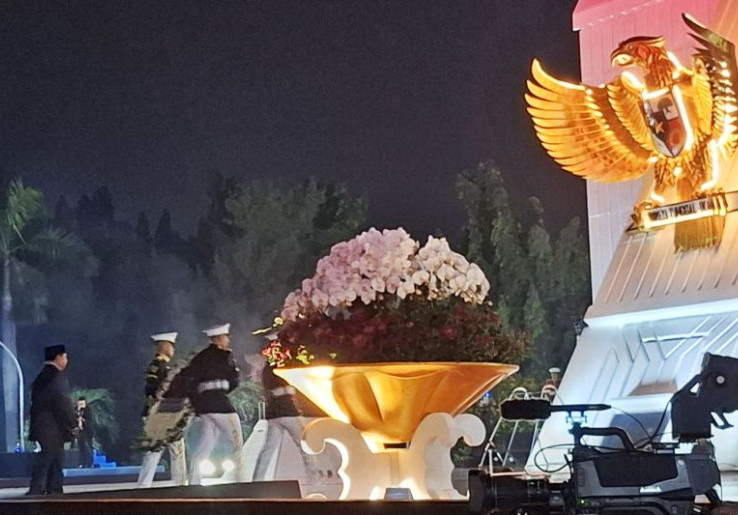 Presiden Prabowo Pimpin Upacara Ziarah Nasional dan Renungan Suci Jelang  HUT ke-81 Kemerdekaan RI