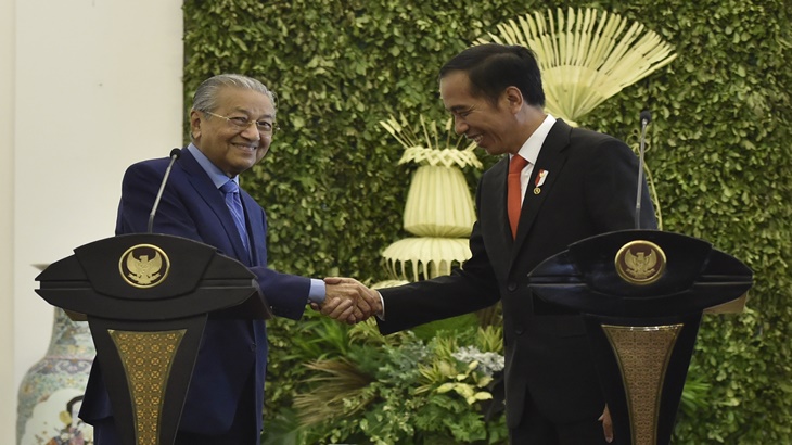 PM Mahathir Mohamad dan Presiden Jokowi