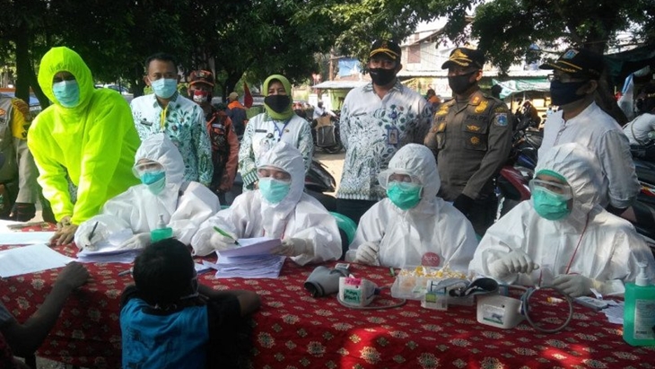 Sejumlah Pedagang Pasar di Jakarta Reaktif COVID-19, Polisi Lakukan Pendataan