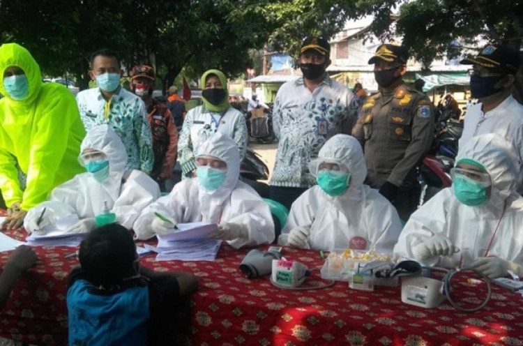 Sejumlah Pedagang Pasar di Jakarta Reaktif COVID-19, Polisi Lakukan Pendataan