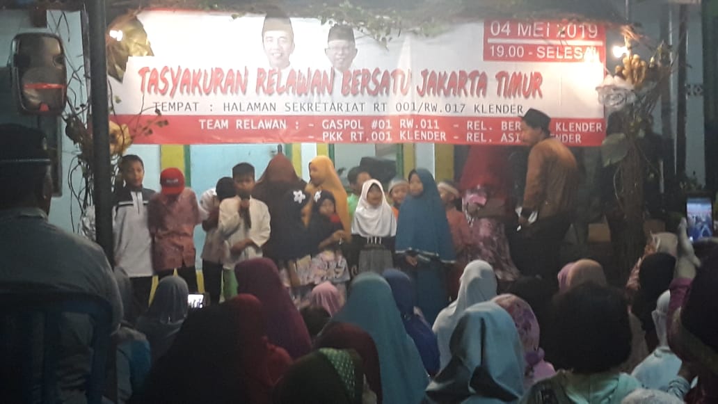Tasyakuran Relawan Jokowi