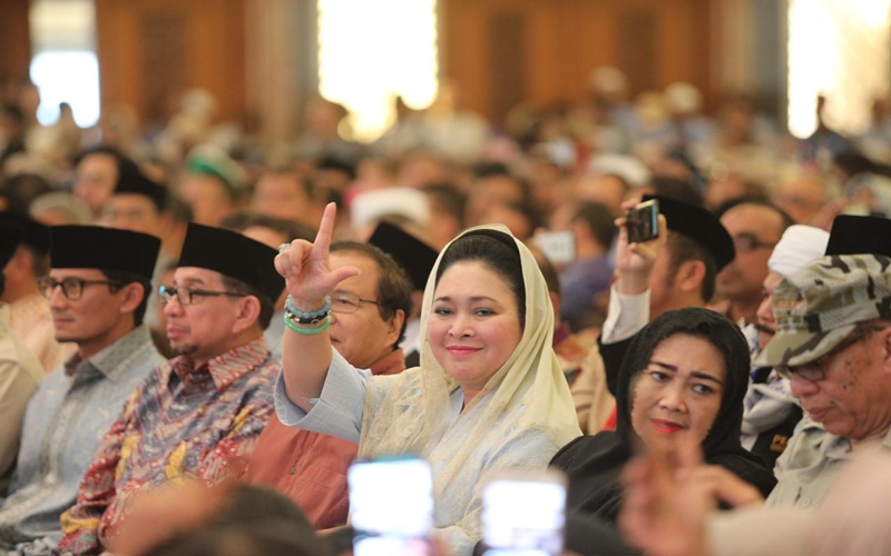 Titiek Soeharto yang juga mantan istri Prabowo turut hadir dalam simposium kecurangan Pilpres 2019