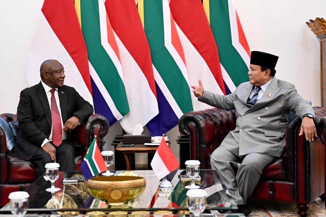 Momen Akrab Presiden Prabowo Terima Kunjungan Presiden Afrika Selatan Cyril Ramaphosa