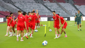 Latihan Resmi Punggawa Timnas Indonesia Jelang Laga FIFA Matchday Melawan Oman